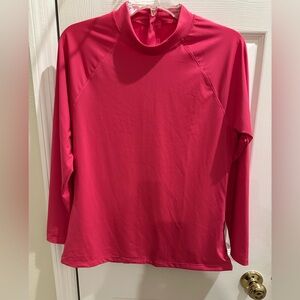 Athleta Women's Tulip Pink Long Sleeve Rash Guard - Size L